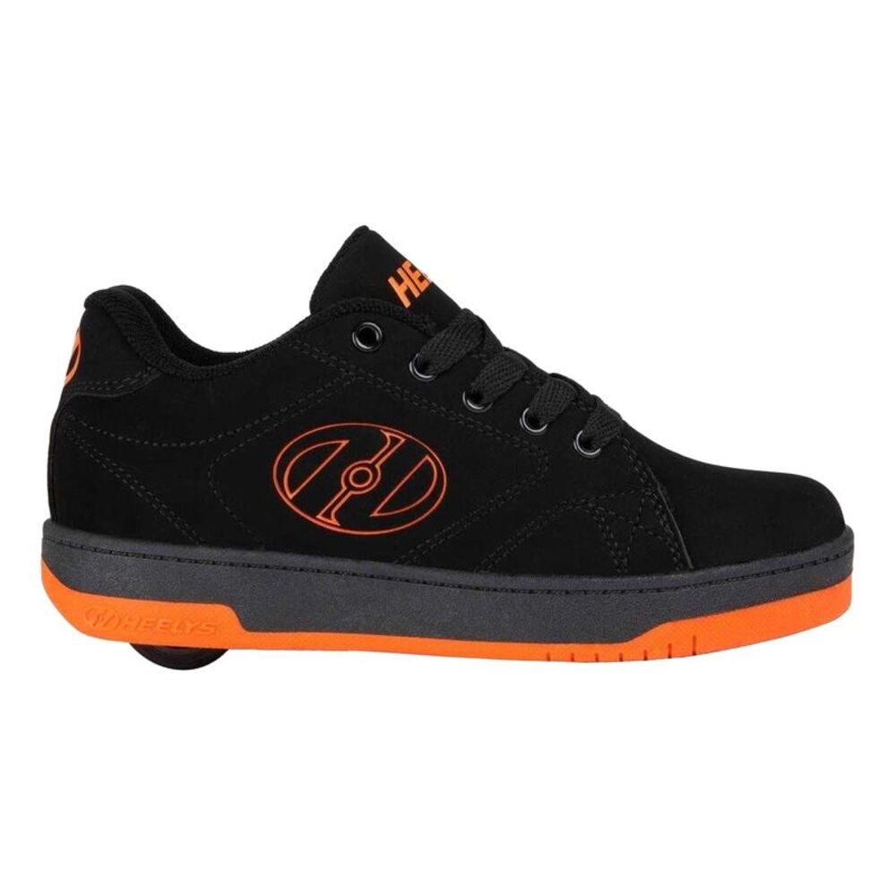 Heelys Childrens/Kids Canvas Skate Shoes / Black/Flame